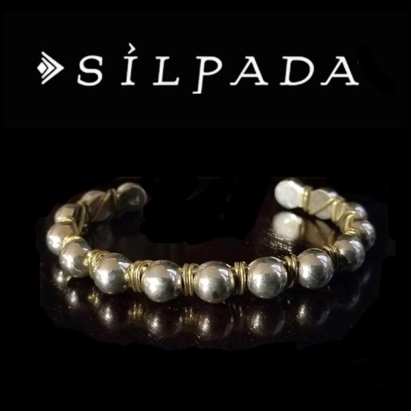 Silpada Sterling Silver and Brass Wire Cuff Bracelet - Picture 17 of 17